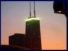 Chicago at sunset - Navy Pier 38 - John Hancock Center